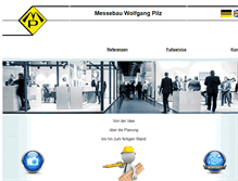 Tablet Screenshot of messebau-pilz.de